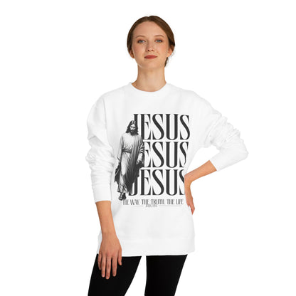 Jesus Crewneck Sweatshirt – The Way The Truth The Life Religious Pullover