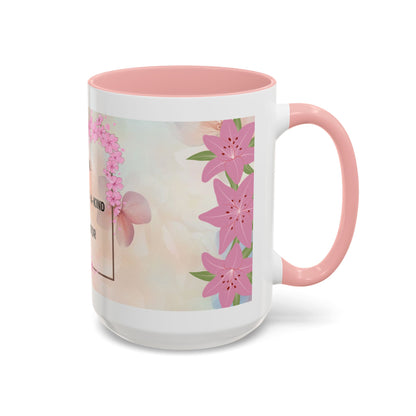 Mom Acronym Coffee Mug — "MOM: Magical • One-of-a-Kind • Motivator" Floral Accent