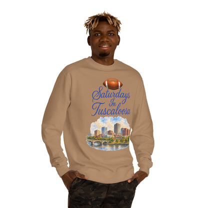 Saturdays in Tuscaloosa Crewneck Sweatshirt — Football City Skyline Pullover