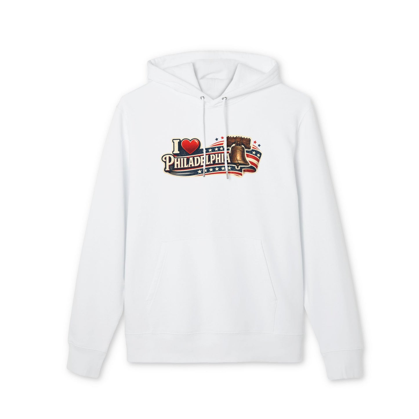 I  Philadelphia Hoodie — Vintage Liberty Bell & American Flag Sweatshirt
