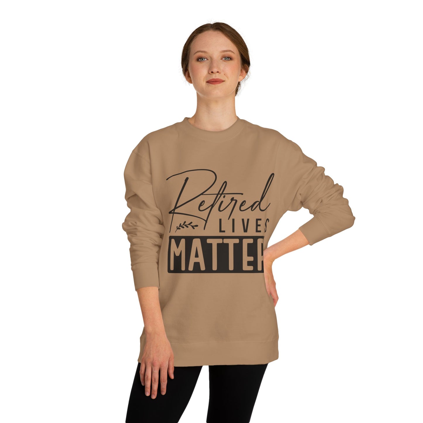 Retired Lives Matter Sweatshirt — Funny Retirement Crewneck Gift