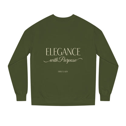 Elegance with Purpose Crewneck Sweatshirt — First Lady Inspirational Pullover