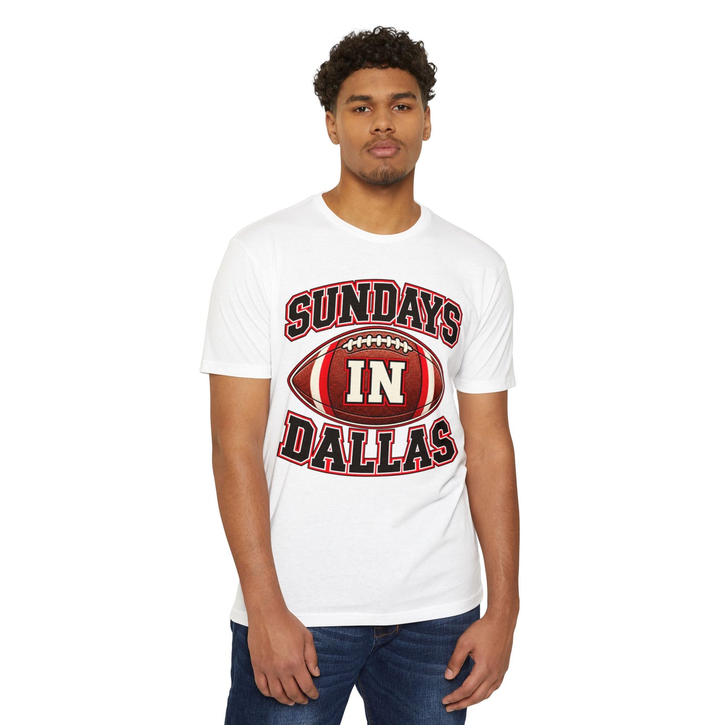 Sundays in Dallas Football T-Shirt