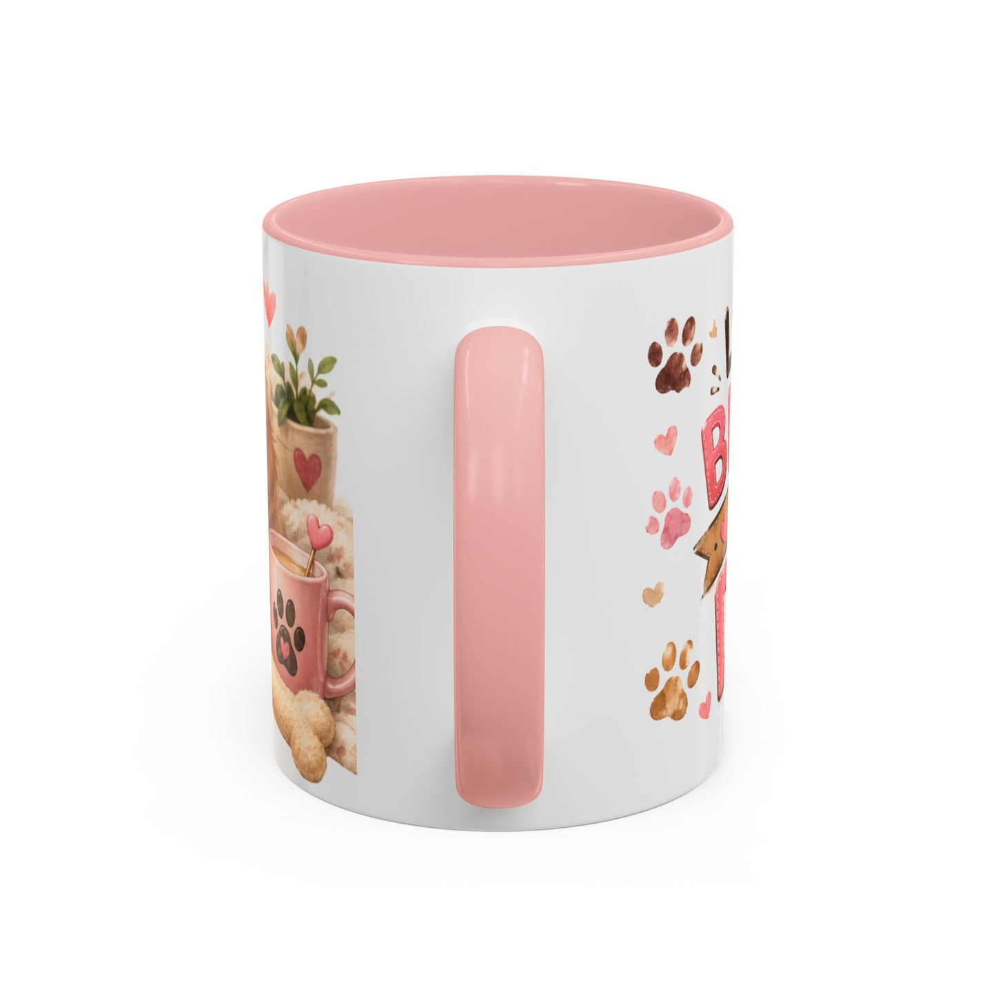 Cute Dog Lover Coffee Mug — "Life is Better With a Dog" Accent Mug (11/15oz)