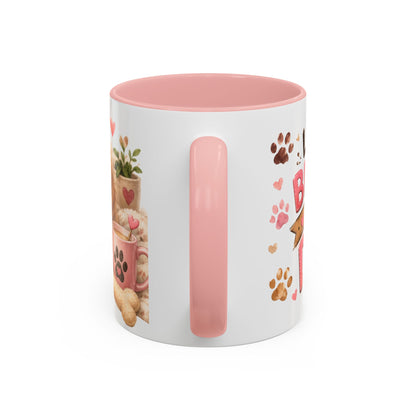 Cute Dog Lover Coffee Mug — "Life is Better With a Dog" Accent Mug (11/15oz)