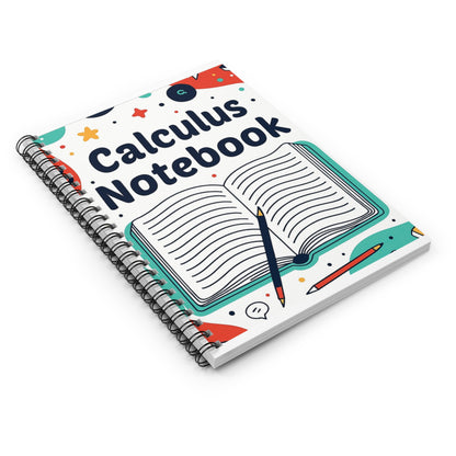 Calculus Notebook Spiral Ruled Journal — Math Student Study Notebook