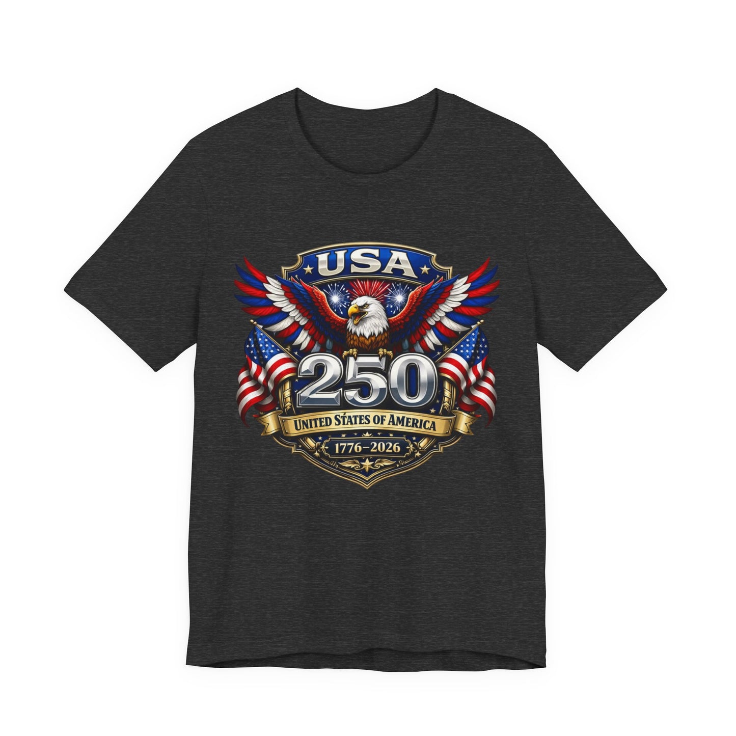 USA 250th Eagle T-Shirt — 1776–2026 Patriotic American Independence Tee