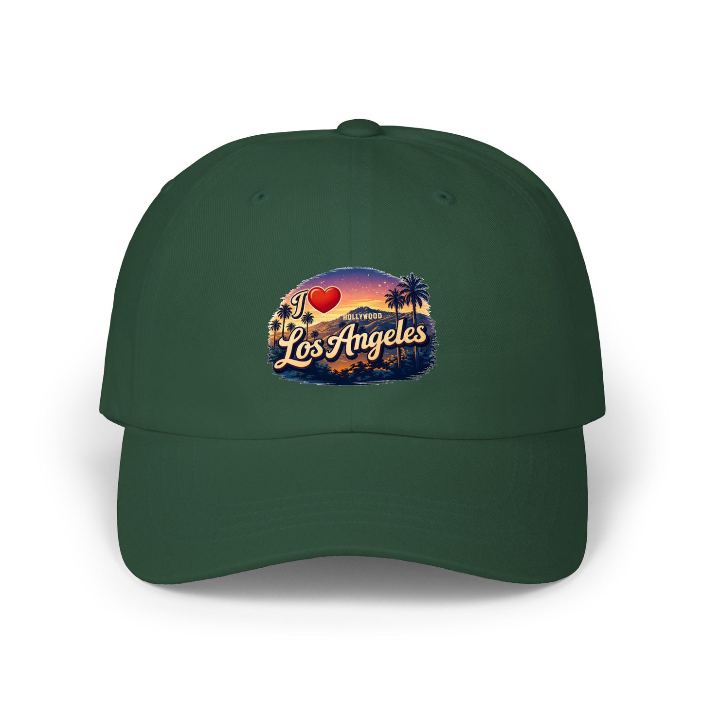 I  Los Angeles Classic Dad Cap – Vintage Sunset Palm Hat