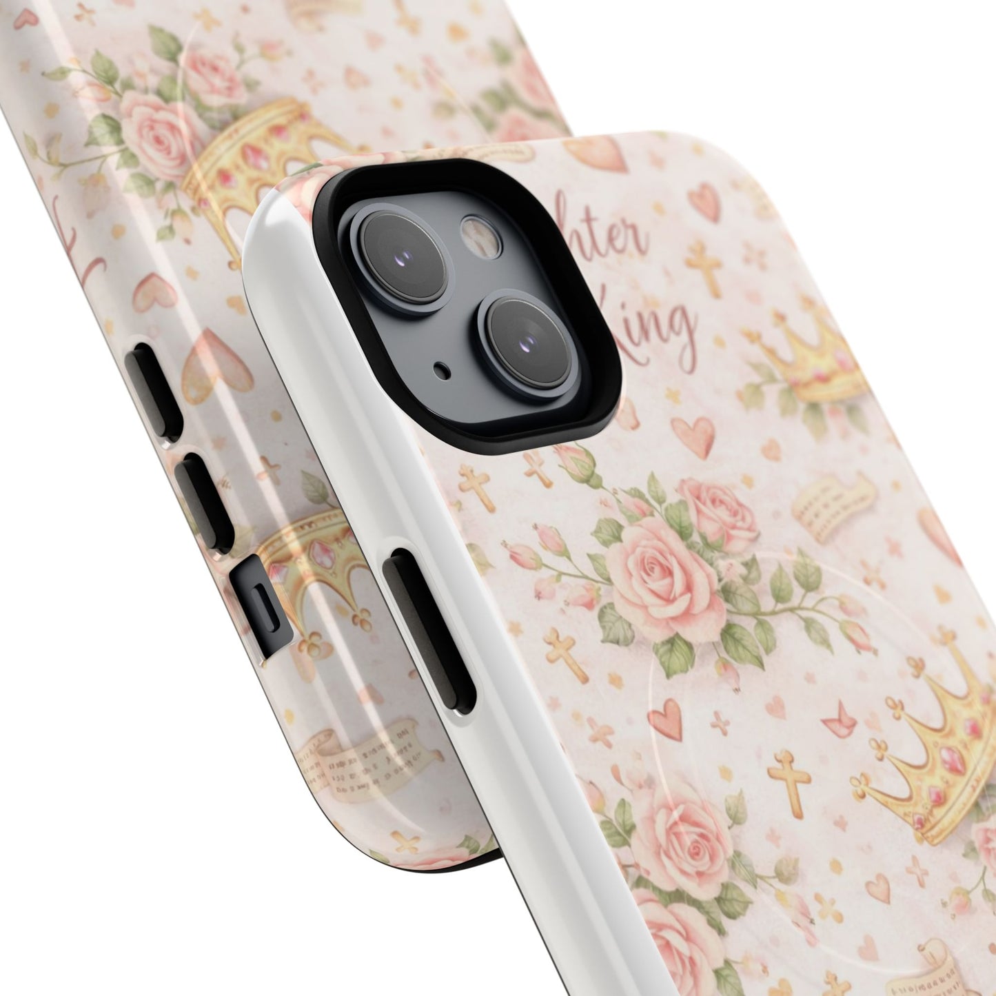 Daughter of the King Floral Phone Case — Tough Magnetic Protective Cover