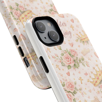 Daughter of the King Floral Phone Case — Tough Magnetic Protective Cover