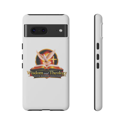 Wisdom and Theology Phone Case — Christian Dove & Cross Protective Tough Case