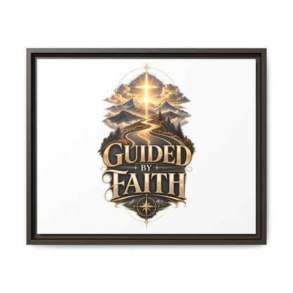 Guided by Faith Framed Matte Canvas — Inspirational Christian Wall Art