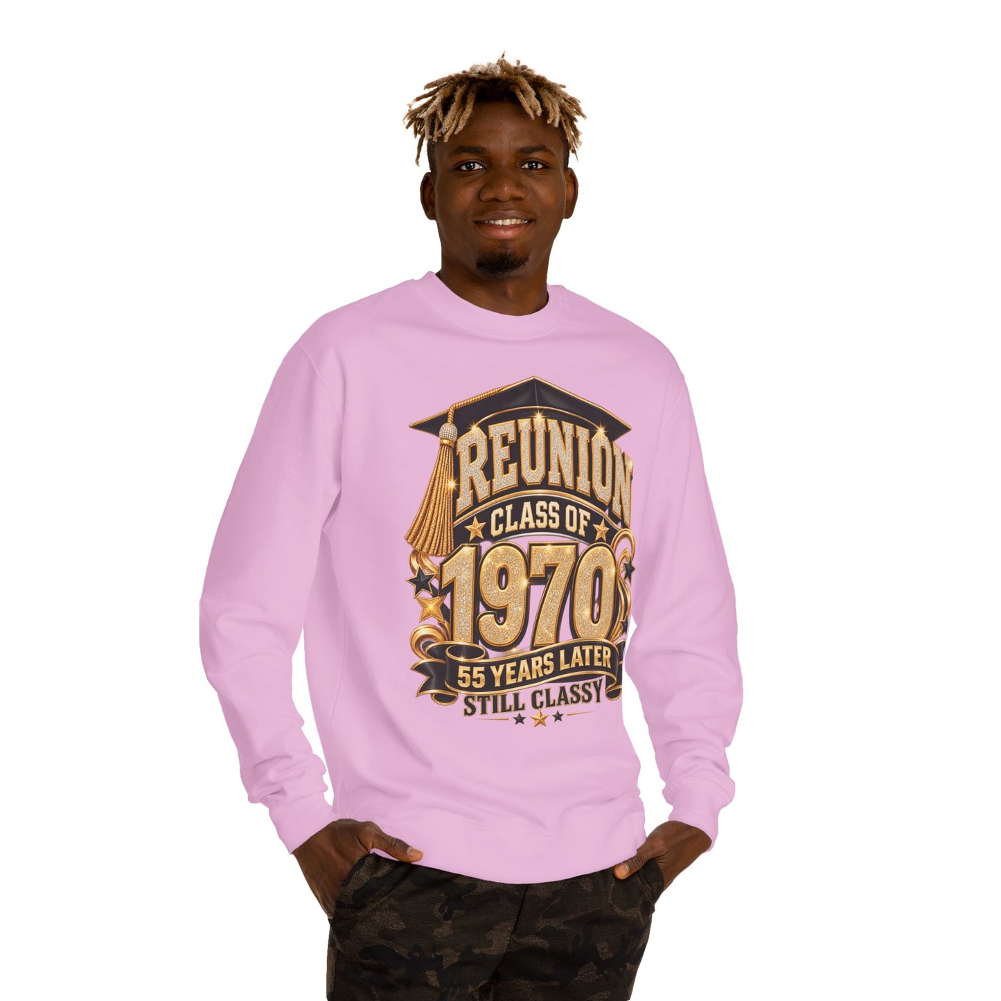 1970 Class Reunion Sweatshirt — "55 Years Later Still Classy"