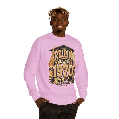 1970 Class Reunion Sweatshirt — "55 Years Later Still Classy"
