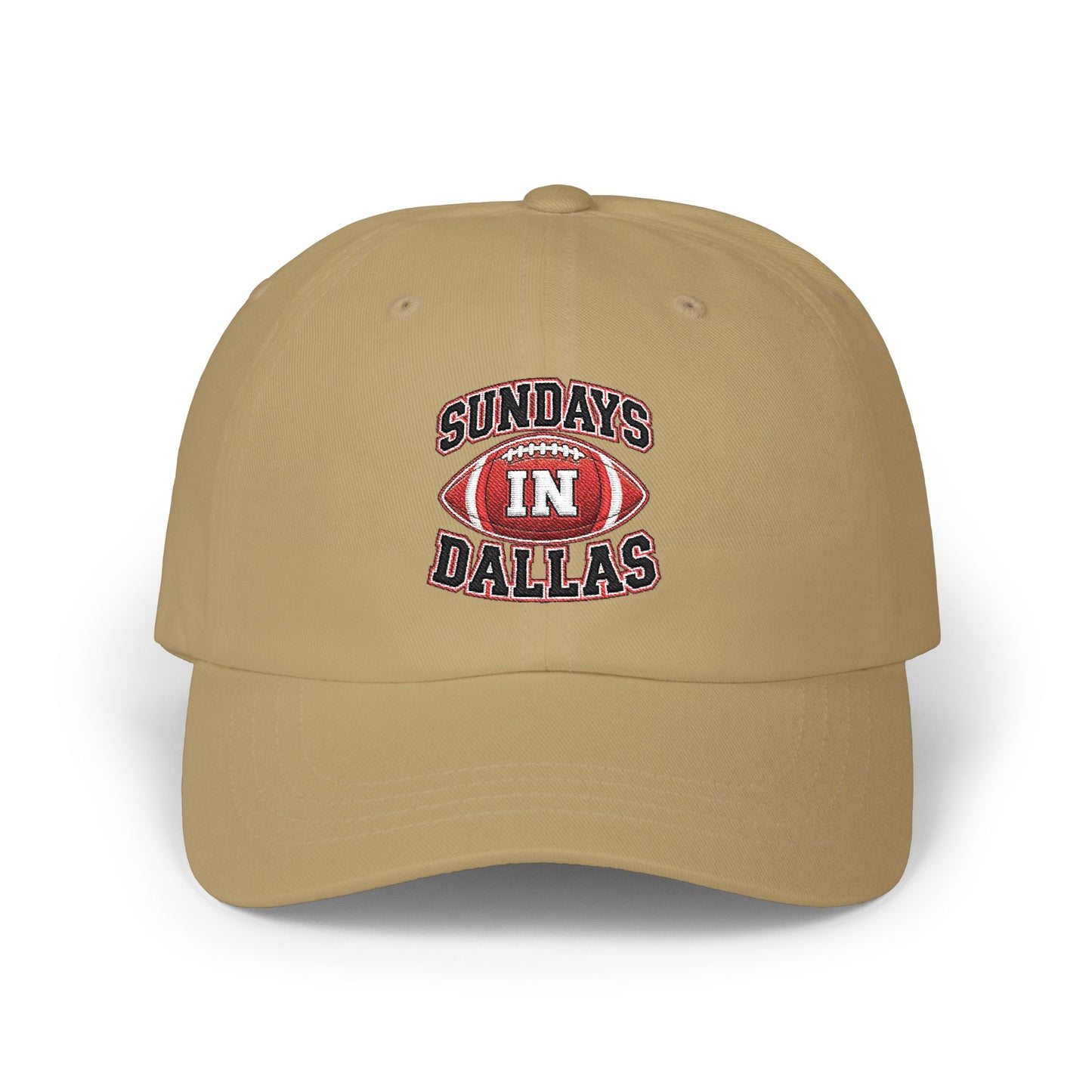 Dad Cap — 'Sundays in Dallas' Football Embroidered Hat