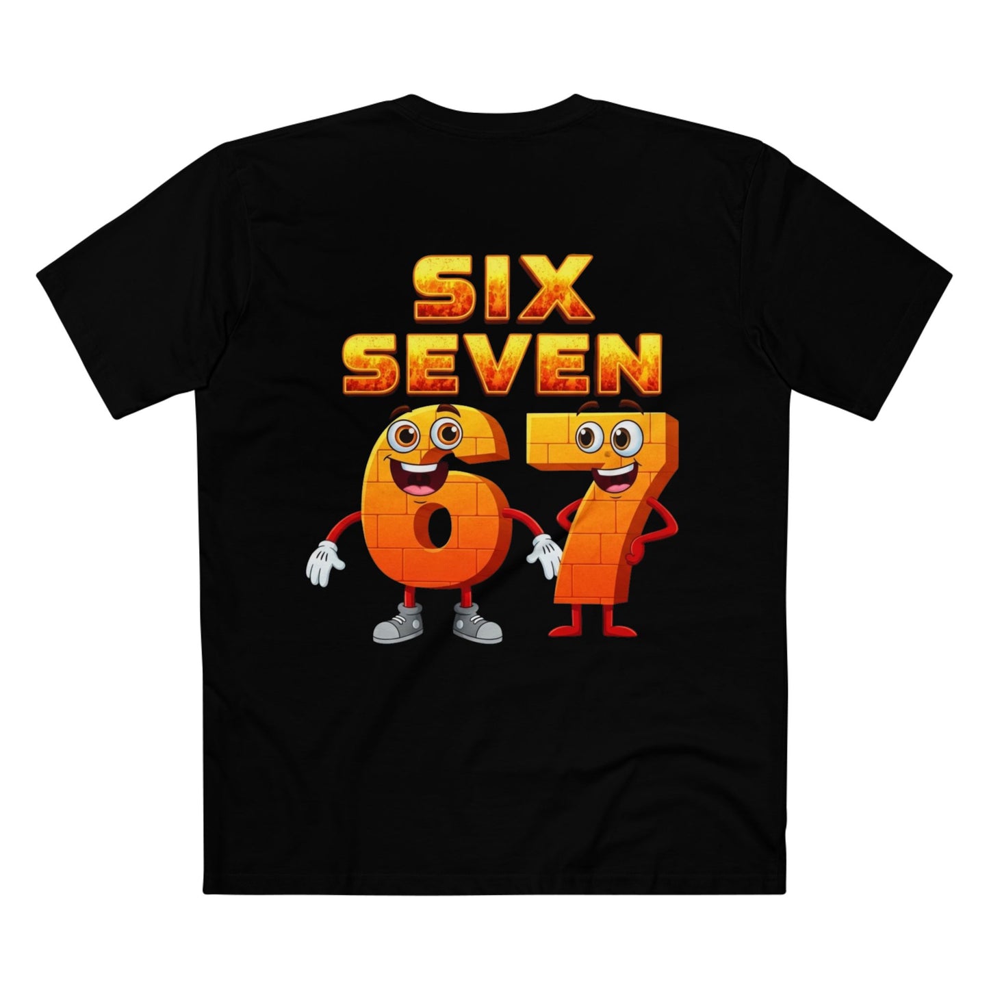 Six Seven 67 Cartoon Tee – Funny Number Graphic T-Shirt