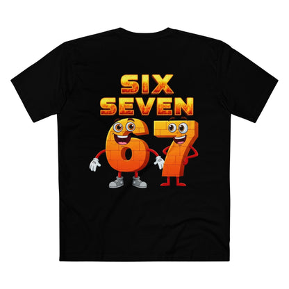 Six Seven 67 Cartoon Tee – Funny Number Graphic T-Shirt
