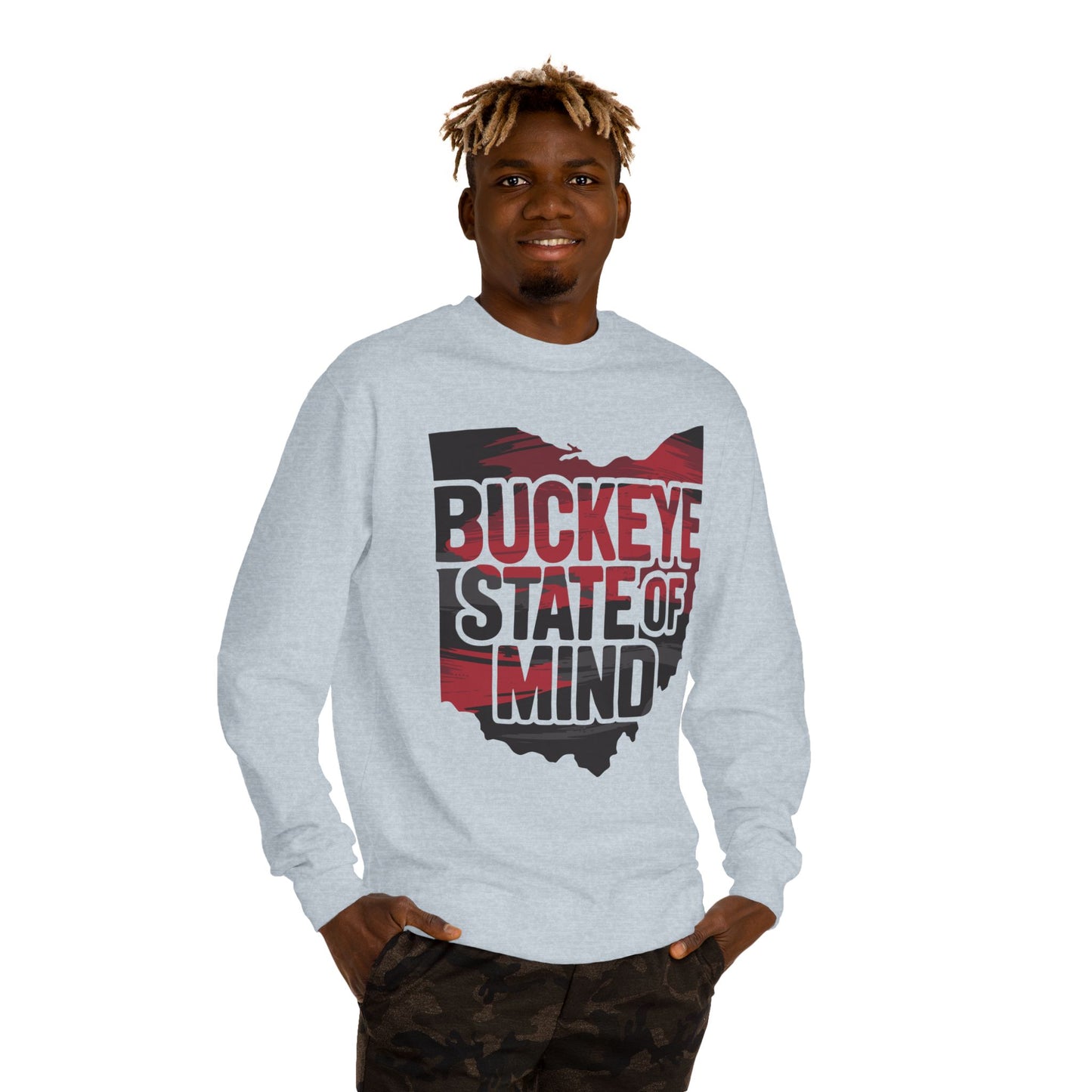 Buckeye State of Mind Sweatshirt — Ohio Vintage Crewneck for Fans