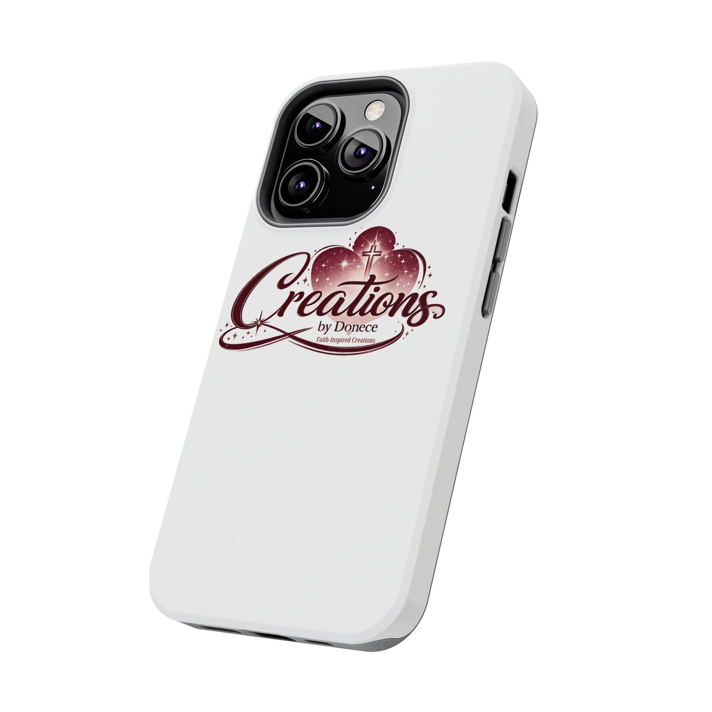 Tough Phone Case — "Creations by Donece" Logo Protective Phone Cover