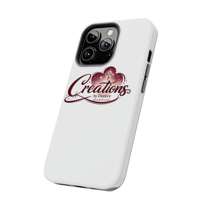 Tough Phone Case — "Creations by Donece" Logo Protective Phone Cover