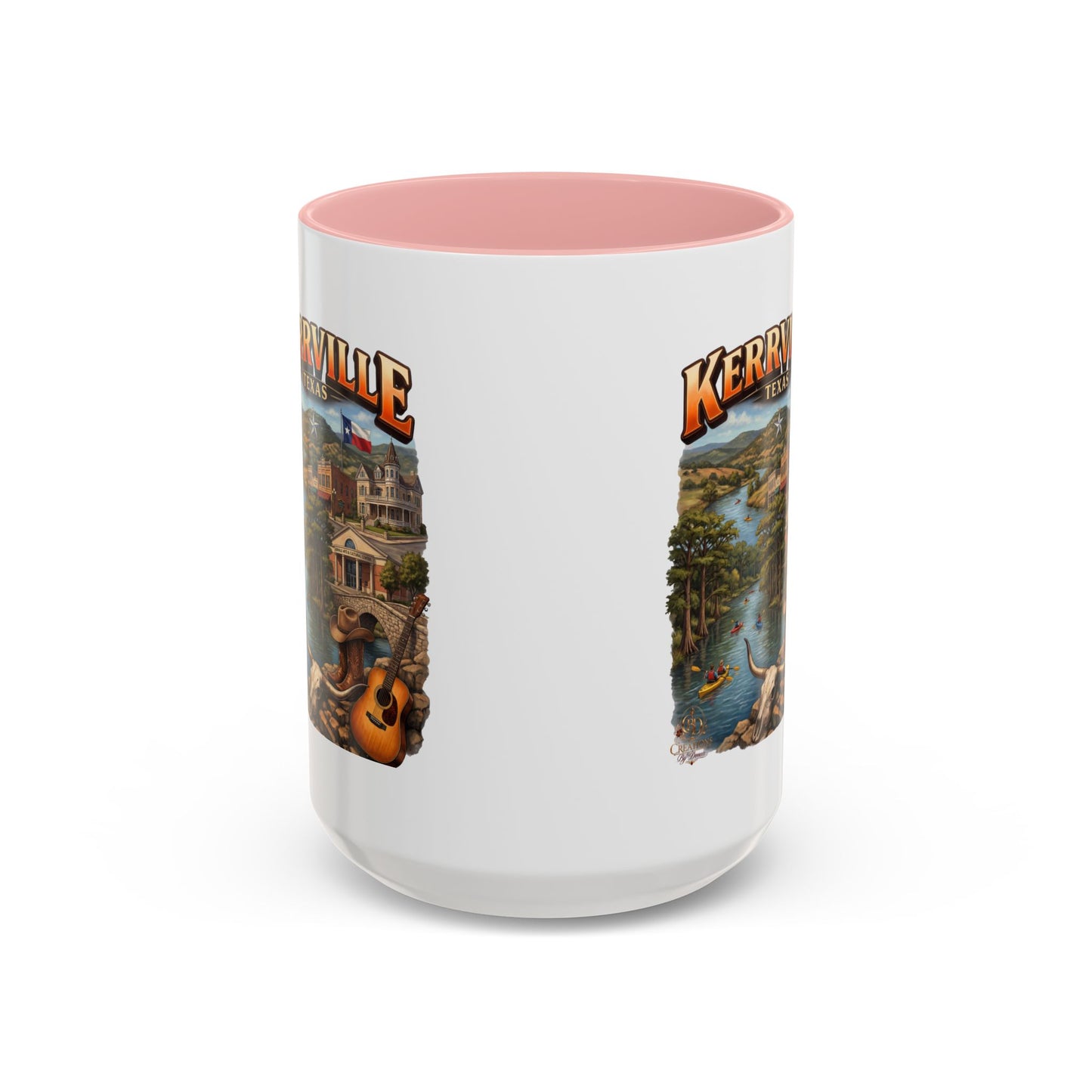 Kerrville Texas Souvenir Coffee Mug — Scenic Riverfront Design (11/15oz)