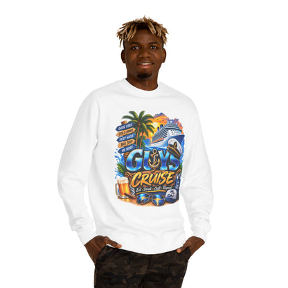 Guys Cruise Sweatshirt – Men’s Cruise Vacation Graphic Crewneck