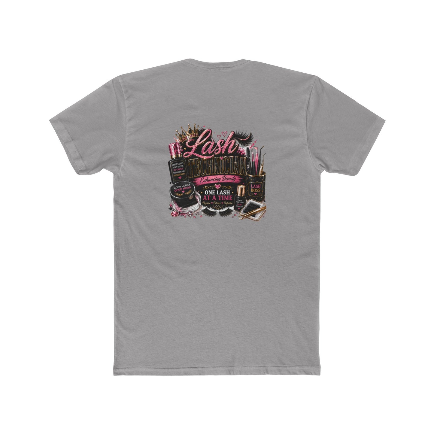Lash Artist Crew Tee – “One Lash at a Time” Beauty Tools Graphic T-Shirt