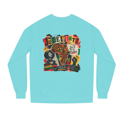 Juneteenth Celebration Sweatshirt — African Heritage '1865' Graphic Crewneck