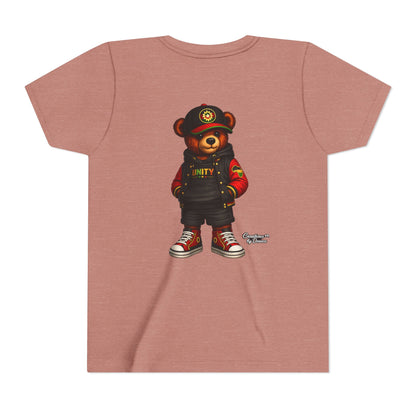Youth Tee — 'Unity' Streetwear Teddy Bear Graphic Shirt