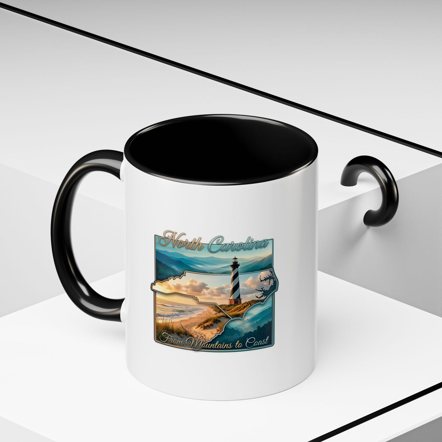Coastal Lighthouse Coffee Mug – From Mountains to Coast Accent Mug