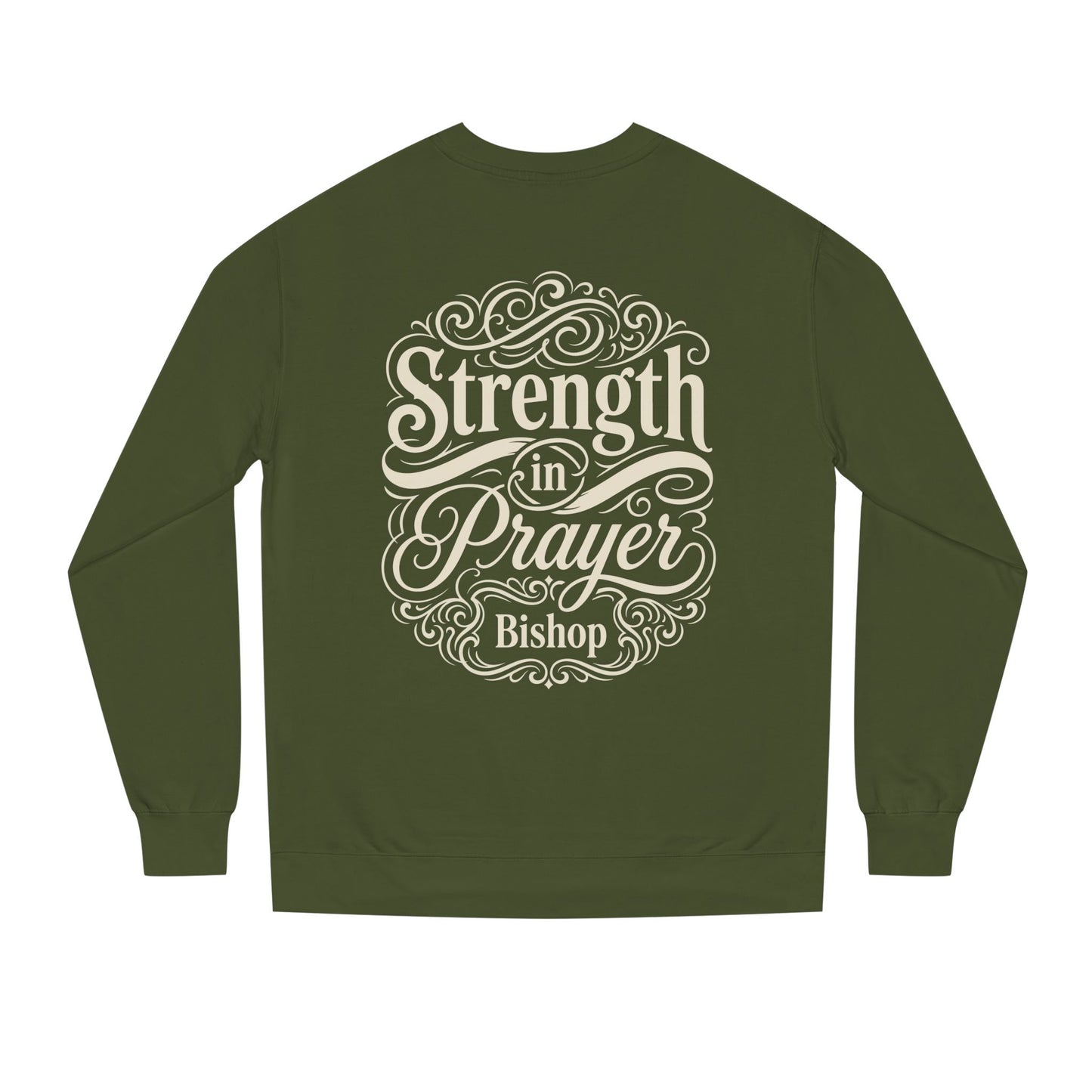 Strength in Prayer Sweatshirt — Inspirational Christian Crewneck for Faith & Encouragement