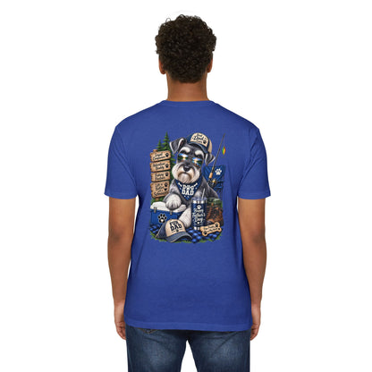 Schnauzer Dad T-Shirt – Fishing & Camping Dad Graphic Tee