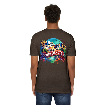 South Dakota Mount Rushmore T-Shirt — Retro Watercolor State Souvenir