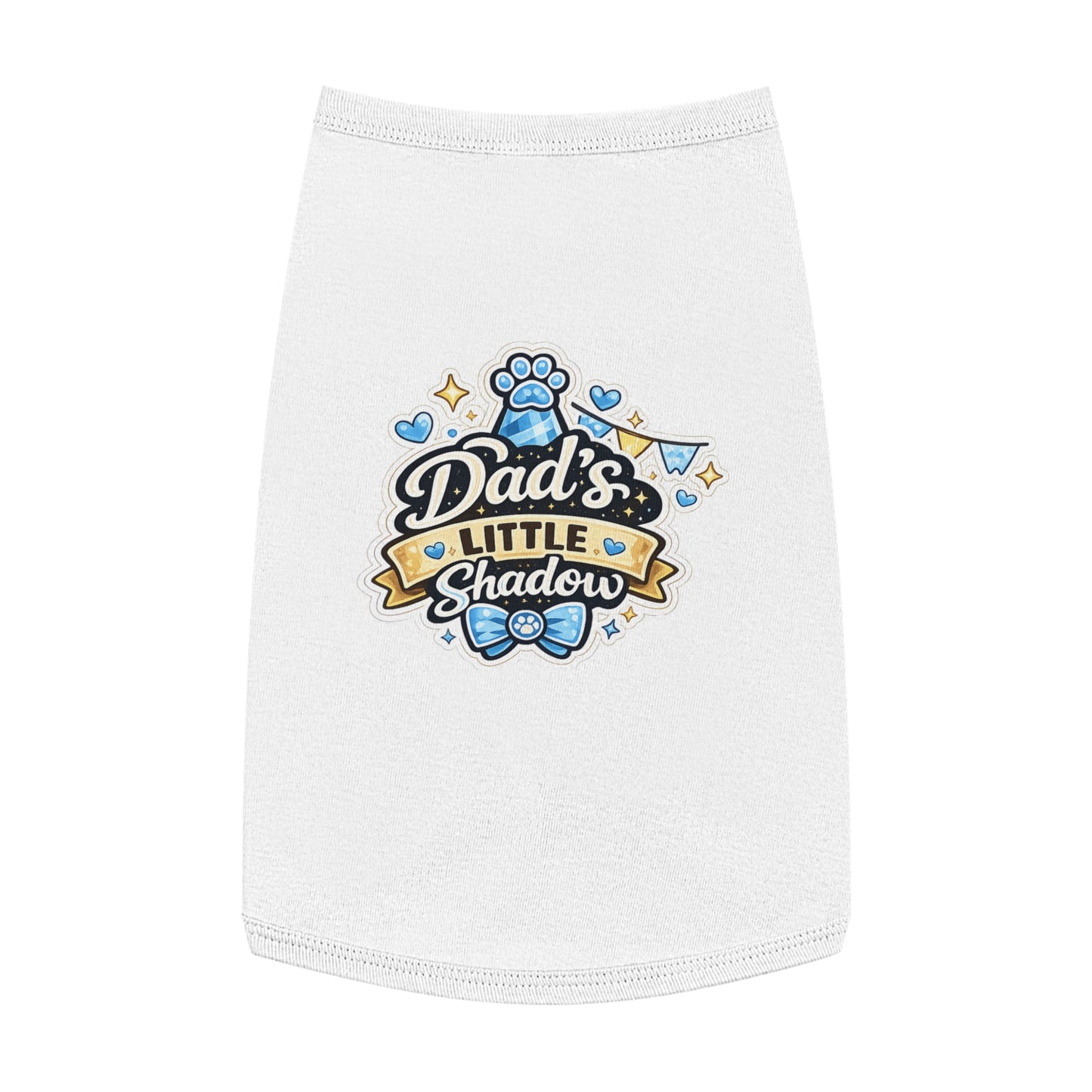 Pet Tank Top - "Dad's Little Shadow" Cute Dog Shirt for Father’s Day & Pet Lovers