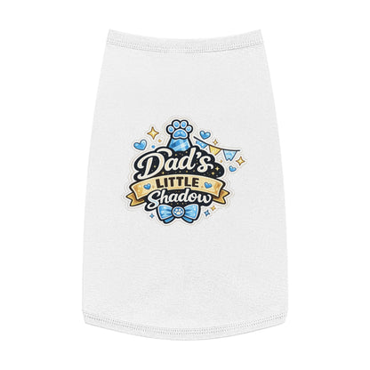 Pet Tank Top - "Dad's Little Shadow" Cute Dog Shirt for Father’s Day & Pet Lovers
