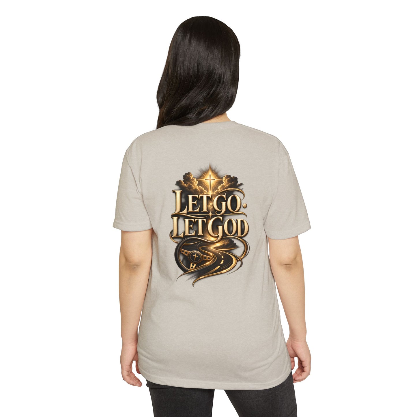 Let Go Let God T-Shirt — Inspirational Christian Faith Tee