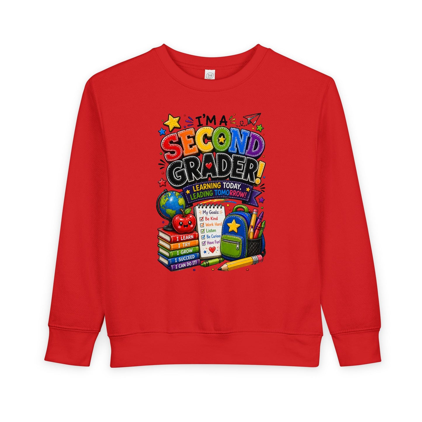 I'm a Second Grader Toddler Sweatshirt — Cute Back-to-School Kids Crewneck