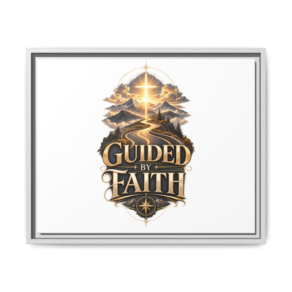Guided by Faith Framed Matte Canvas — Inspirational Christian Wall Art