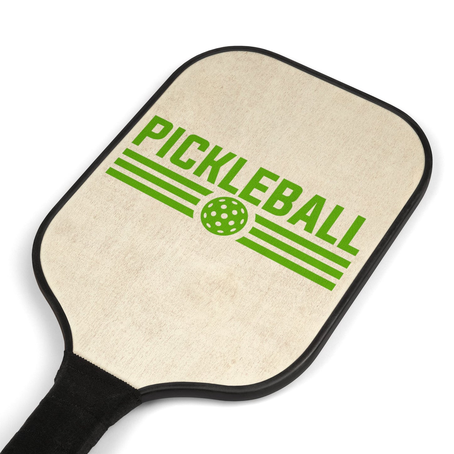 Pickleball Paddle Set — Retro “PICKLEBALL” Graphic Paddle & Ball Kit