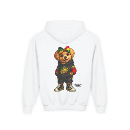 Youth Hoodie — Rasta Bear "Black History Greatness" Kids Pullover