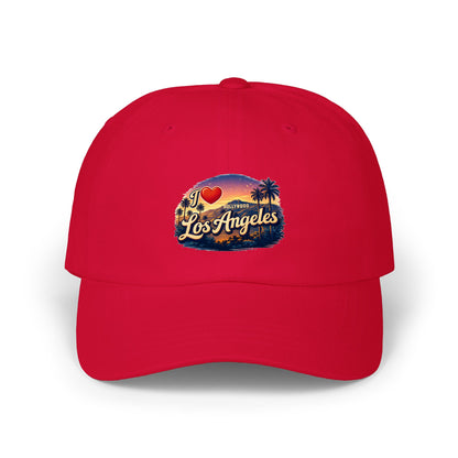 I  Los Angeles Classic Dad Cap – Vintage Sunset Palm Hat