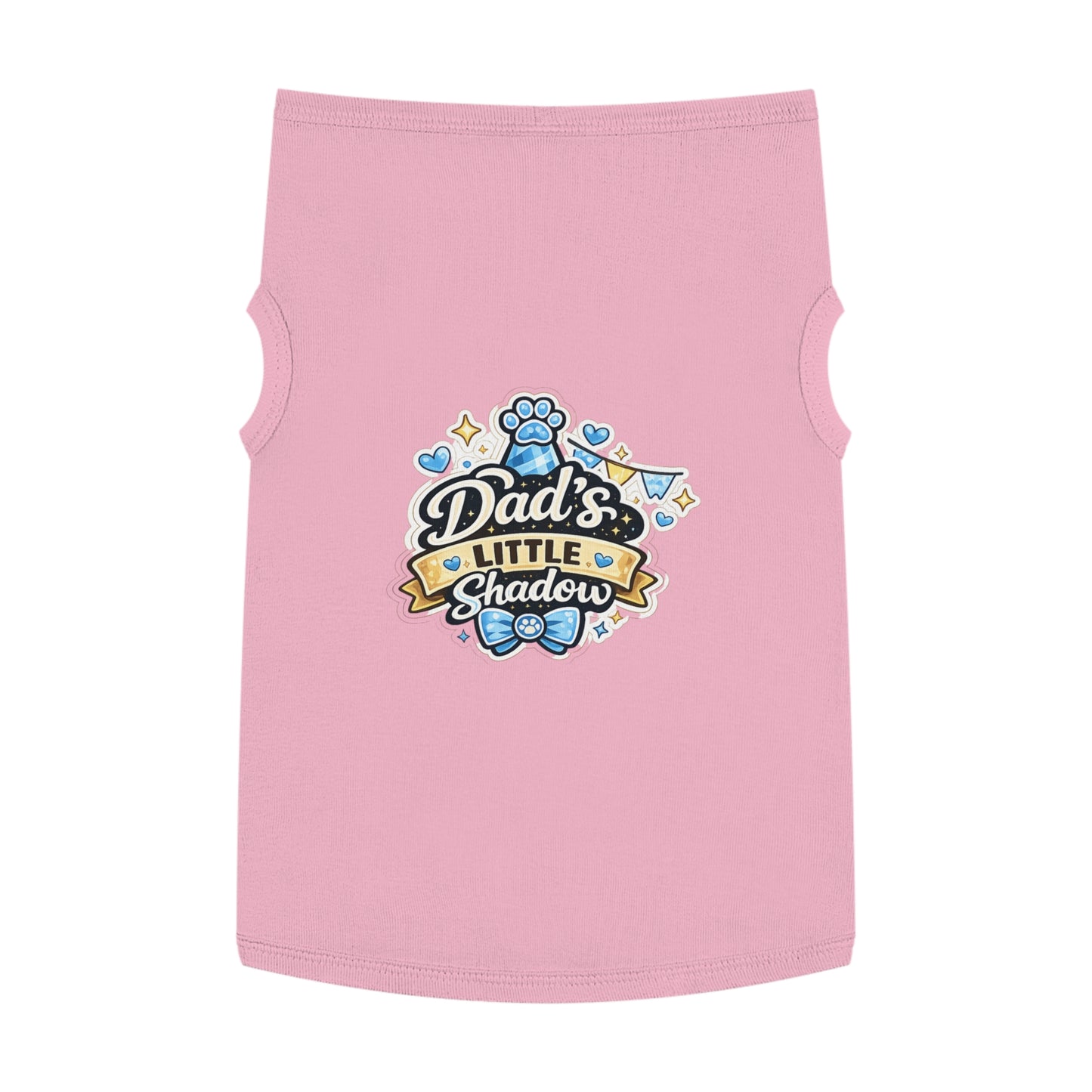 Pet Tank Top - "Dad's Little Shadow" Cute Dog Shirt for Father’s Day & Pet Lovers