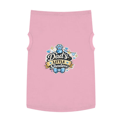 Pet Tank Top - "Dad's Little Shadow" Cute Dog Shirt for Father’s Day & Pet Lovers