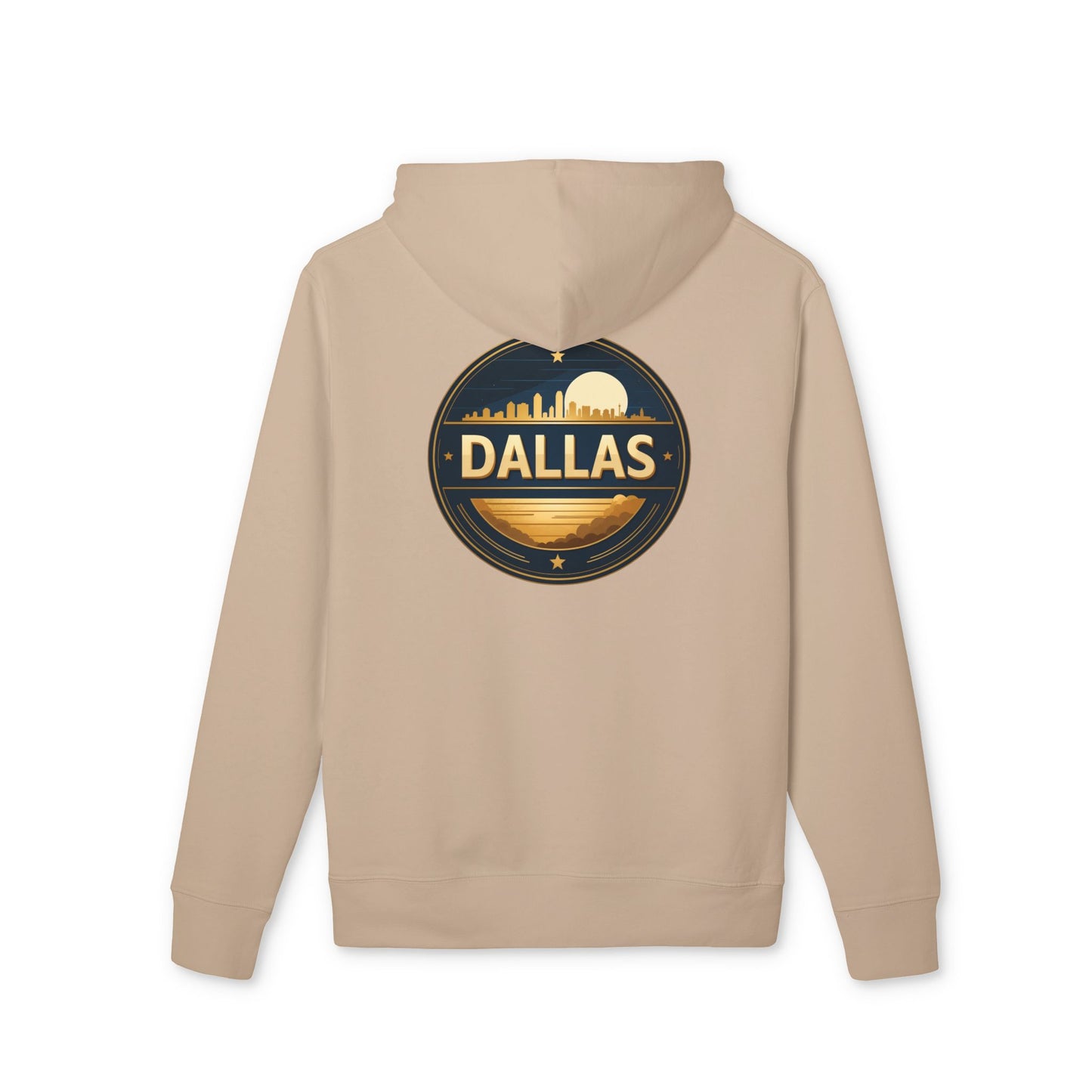 Dallas Skyline Hoodie — Retro City Badge Pullover