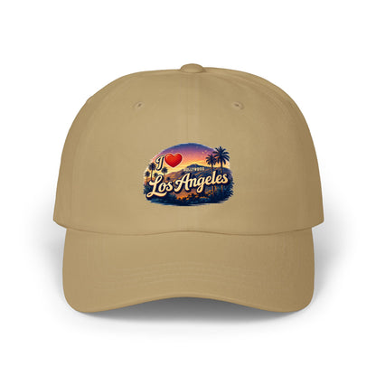 I  Los Angeles Classic Dad Cap – Vintage Sunset Palm Hat