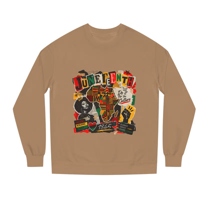 Juneteenth Celebration Sweatshirt — African Heritage '1865' Graphic Crewneck