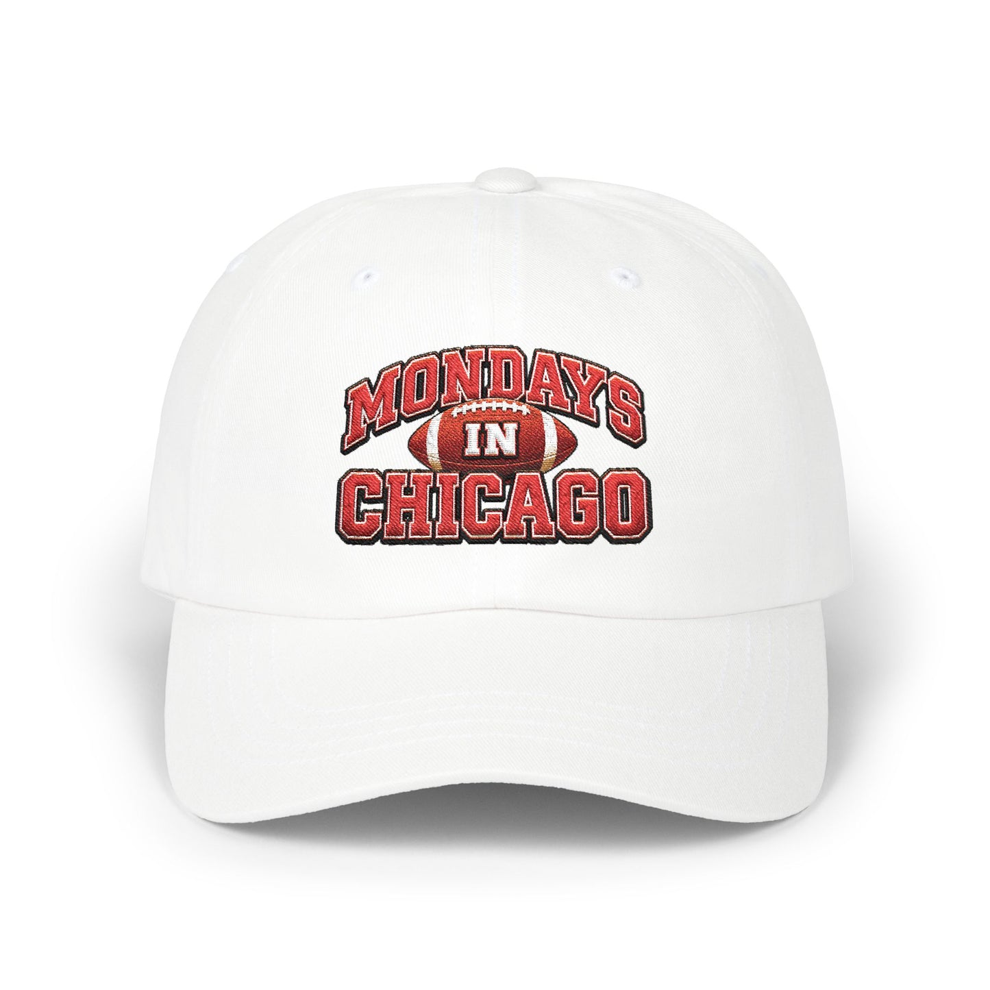 Mondays in Chicago Dad Cap – Vintage Football Logo Baseball Hat