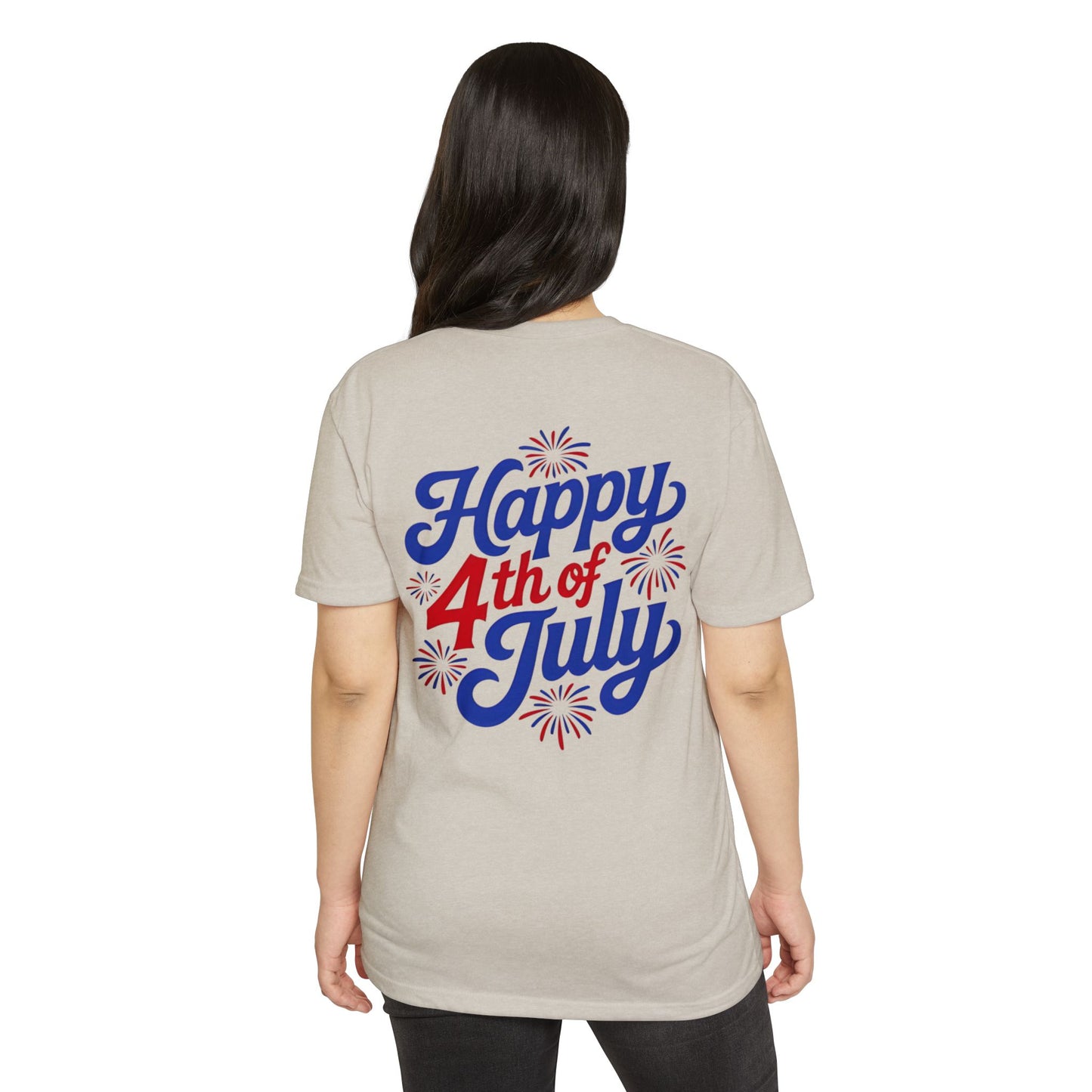 Happy 4th of July T-Shirt — Retro Fireworks Independence Day Tee