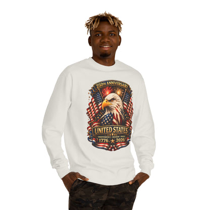 250th Anniversary United States Eagle Sweatshirt – 1776–2026 Patriotic Crewneck