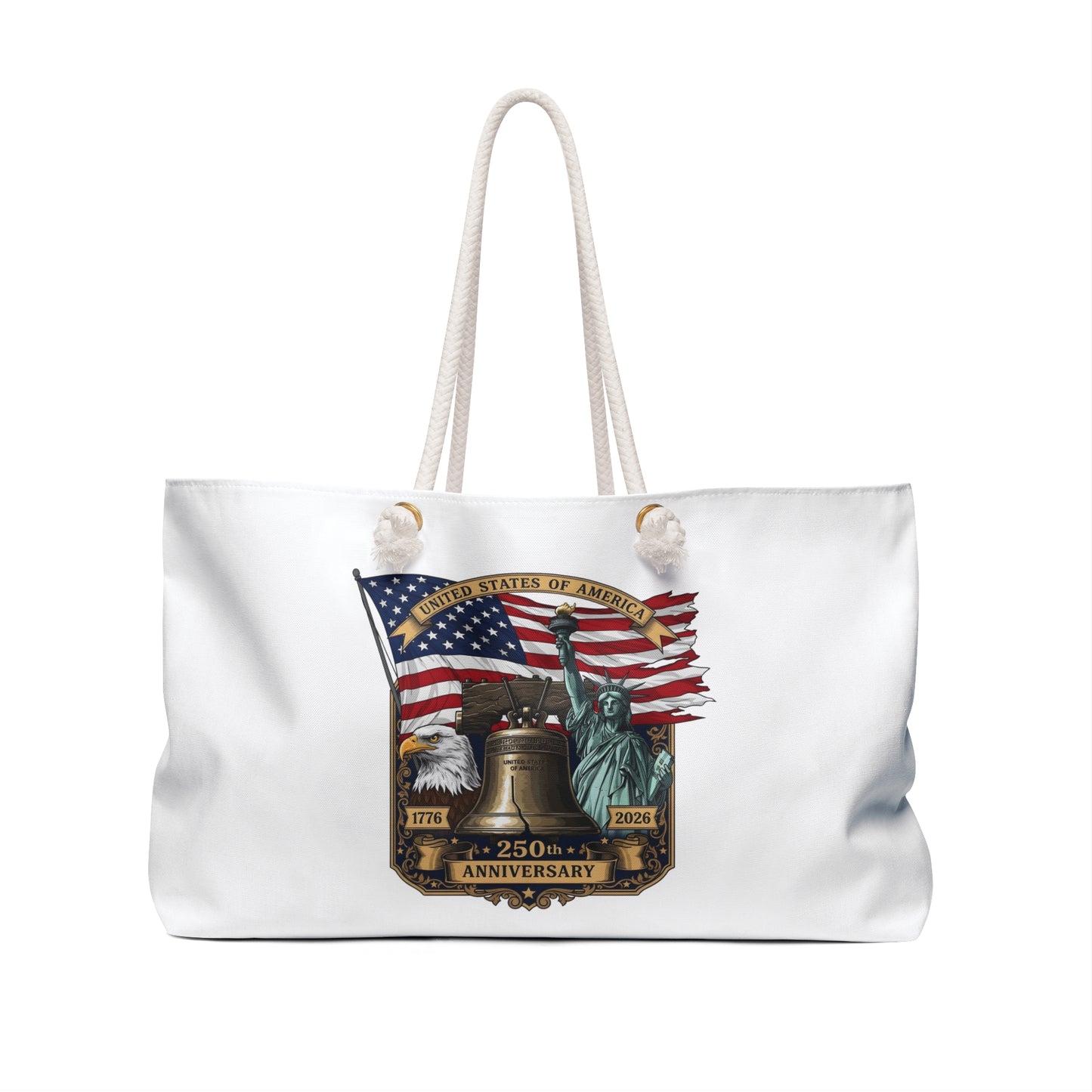 Weekender Bag — 250th USA Anniversary Flag & Liberty Travel Tote